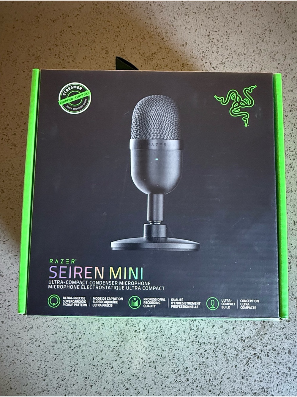 Razer Seiren Mini Compact Condenser Microphone - Black
